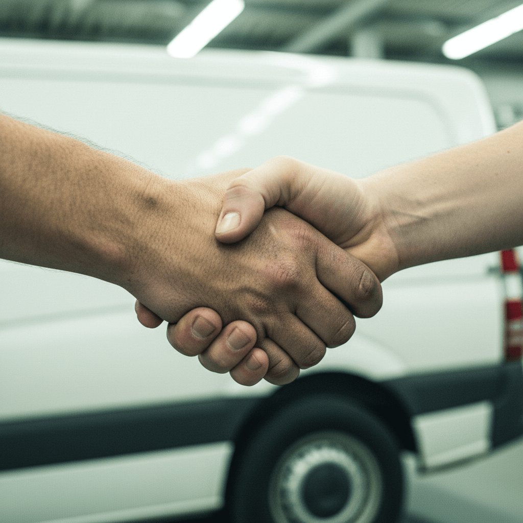 Handschlag als Symbol für Vertrauen